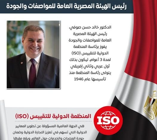 إنجاز غير مسبوق .. مصر تتسلم رئاسة المنظمة الدوية للتقييس (ISO) 1 550290937 1380962694074147 3384802200692549754 n