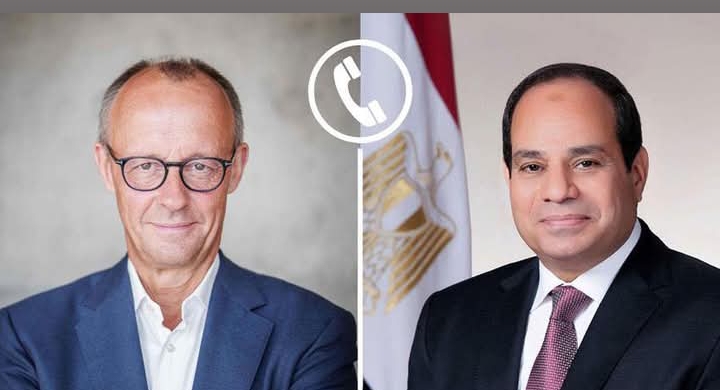 السيسي يدعو المستشار الألماني للمشاركة في الاحتفالية التي تستضيفها مصر بمناسبة اتفاق وقف الحرب في غزة. 1 Screenshot ٢٠٢٥١٠١٠ ١٨١٩٠٠