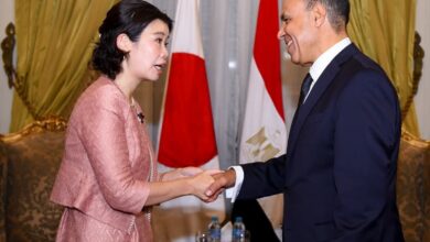 وزير الخارجية يستقبل مبعوثة رئيسة الوزراء اليابانية وزيرة الدولة للشئون الخارجية 6 FB IMG 1762082908300