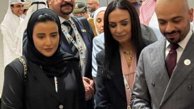 مايا مرسي تفتتح المعرض العربي للأسر المنتجة بالدوحة 2 FB IMG 1762420929583