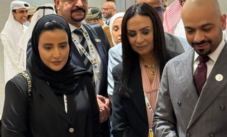 مايا مرسي تفتتح المعرض العربي للأسر المنتجة بالدوحة 1 FB IMG 1762420929583