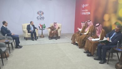 لقاء وزير الخارجية مع نظيره السعودي على هامش أعمال قمة مجموعة العشرين 2 FB IMG 1763829239870