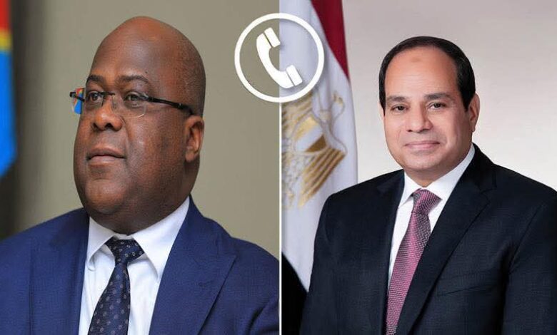 الرئيس عبد الفتاح السيسي يتلقى اتصالاً هاتفياً من الرئيس فيليكس تشيسيكيدي، رئيس جمهورية الكونغو الديمقراطية 1 FB IMG 1765995459444