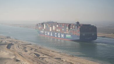 لأول مرة منذ عامين .. عبور سفينة الحاويات العملاقة CMA CGM JACQUES SAADE إحدى أكبر سفن الحاويات في العالم من قناة السويس 4 FB IMG 1766501747664