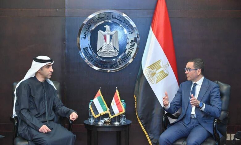 مباحثات مصرية إماراتية لتعزيز التجارة والاستثمار ودفع التعاون في القطاعات ذات الأولية 1 FB IMG 1767024916802