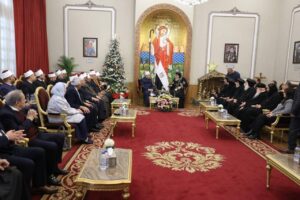 جناحي الأمة نسيج واحد .. شيخ الأزهر يزور البابا تواضروس ويهنِّئه والإخوة المسيحيين بأعياد الميلاد 2 FB IMG 1767640499186