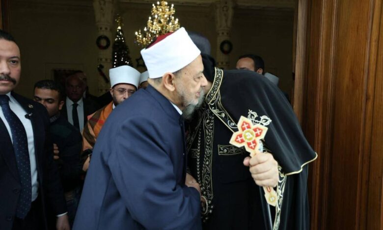 جناحي الأمة نسيج واحد .. شيخ الأزهر يزور البابا تواضروس ويهنِّئه والإخوة المسيحيين بأعياد الميلاد 1 FB IMG 1767640659993