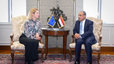 وزير الخارجية يجرى مشاورات سياسية مع الممثلة العليا للشئون الخارجية والسياسة الأمنية للاتحاد الأوروبي 2 FB IMG 1767880395790