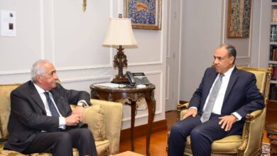 وزير الخارجية يستقبل مسئولي غرفة التجارة الأمريكية في القاهرة 3 FB IMG 1768245842320