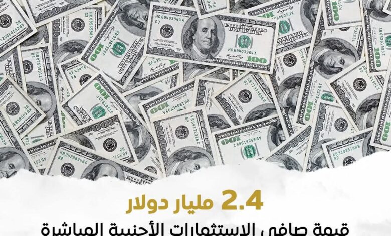 البنك المركزي: 2.4 مليار دولار حجم الاستثمارات الأجنبية الغير بترولية خلال الربع الأول من عام 2026/2025 1 FB IMG 1769678186021