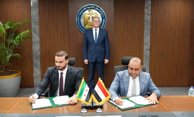 استمراراً لدور مصر كمركز اقليمى للطاقة : توقيع مذكرتي تفاهم وتقديم الخبرات الفنية المصرية لقطاع الطاقة السورى 1 IMG 20260105 WA0030
