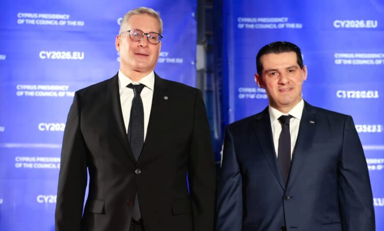 ممثلاً عن فخامة الرئيس عبدالفتاح السيسي وزير البترول والثروة المعدنية يشارك في مراسم تسلم قبرص رئاسة الاتحاد الأوروبي 1 IMG 20260108 WA0004