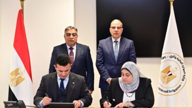 وزير الرى ومحافظ الدقهلية يشهدان توقيع بروتوكول تعاون للاستفادة من أملاك الري 2 IMG 20260117 WA0007