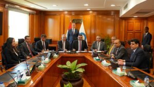 وزير البترول والثروة المعدنية يشهد توقيع مذكرة تفاهم مع "شينج فا" الصينية للاستثمار في تعظيم القيمة المضافة من الخامات التعدينية 3 IMG 20260127 WA0043 1