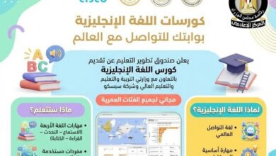 تطوير التعليم .. إطلاق مقررات متكاملة لدراسة اللغة الإنجليزية تستهدف الطلاب في مختلف المراحل التعليمية 3 Screenshot ٢٠٢٦٠١٢١ ٢٣٠٥١٤