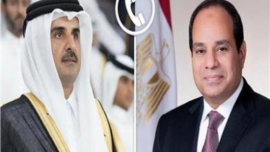 الرئيس السيسي يؤكد للأمير تميم وقوف مصر إلى جانب دولة قطر قيادةً وشعباً 2 20260228165049317