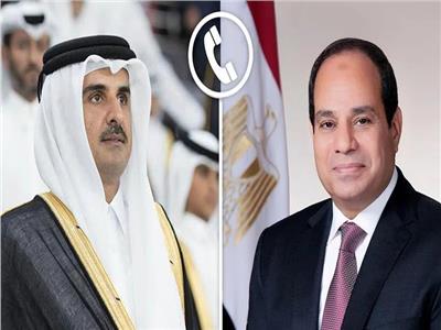 الرئيس السيسي يؤكد للأمير تميم وقوف مصر إلى جانب دولة قطر قيادةً وشعباً 1 20260228165049317