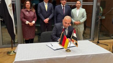 وزير الزراعة يشهد تدشين أعمال مجلس الصادرات والأعمال المصرية في شمال ألمانيا بالقنصلية العامة في هامبورج برعاية السفير المصري في برلين 5 FB IMG 1770280082389