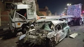 العربيات اتعجنت.. حادث تصادم بين 3 سيارات أعلى الطريق الدائري بالمريوطية 3 2026 3 16 5 24 52 321
