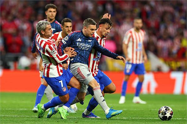 آرسنال يعود بتعادل مهم أمام أتلتيكو مدريد في ذهاب نصف نهائي الأبطال 1 20260429235452428 1