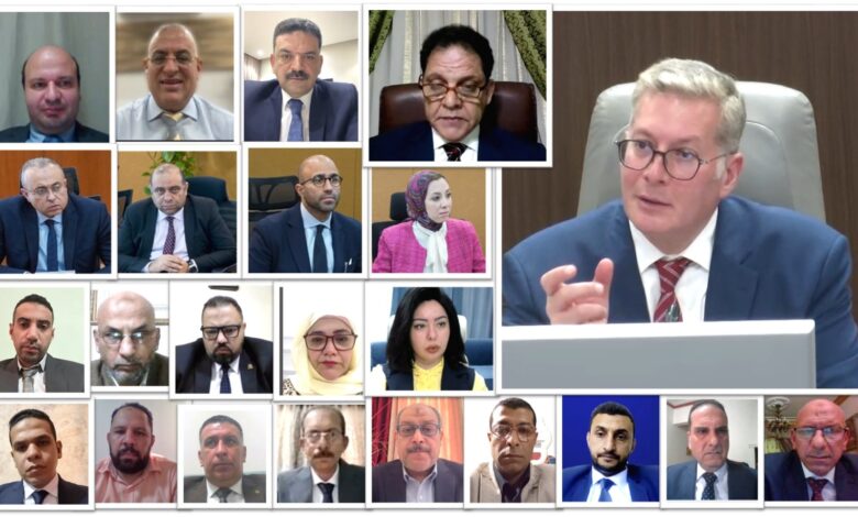 شهد المهندس كريم بدوي، وزير البترول والثروة المعدنية، أعمال الجمعية العامة للشركة المصرية للثروات التعدينية، عبر تقنية الفيديو كونفرانس 1 WhatsApp Image 2026 04 20 at 10.49.03