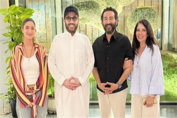 تركي آل الشيخ يمازح منى زكي وأحمد حلمي بسبب "الريجيم" 1 20260526122004321