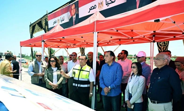 جولة تفقدية لرئيس الوزراء بمواقع تنفيذ مشروع تطوير الطريق الدولي الساحلي 1 مدبولى