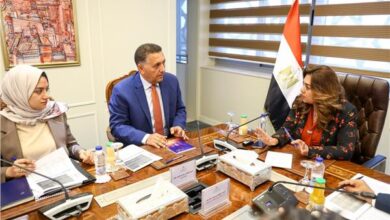 وزيرة التنمية المحلية والبيئة تبحث مع محافظ القليوبية تطوير منظومة إدارة المخلفات 3 منال عوض وزيرة التنمية المحلية والبيئة