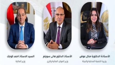 وزراء الري والتنمية المحلية والبيئة والمالية يبحثون تعزيز مشروعات مواجهة تغير المناخ 3 20260820154049504