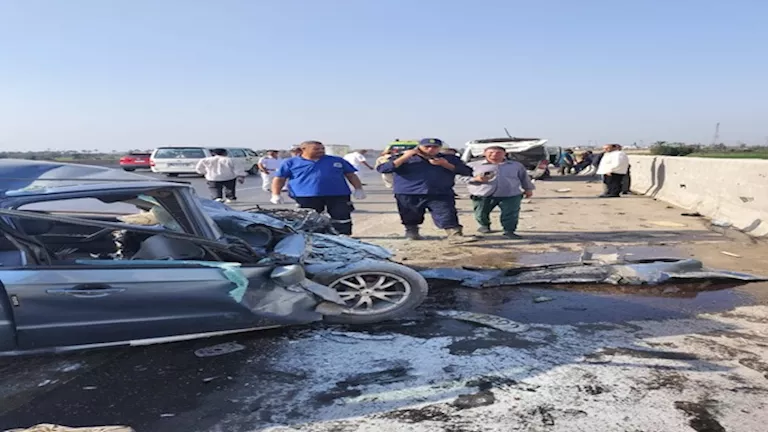 إصابة 9 موظفين بالطيران المدني في حادث تصادم أعلى "بنها الحر" 1 2026 8 16 18 23 45 387