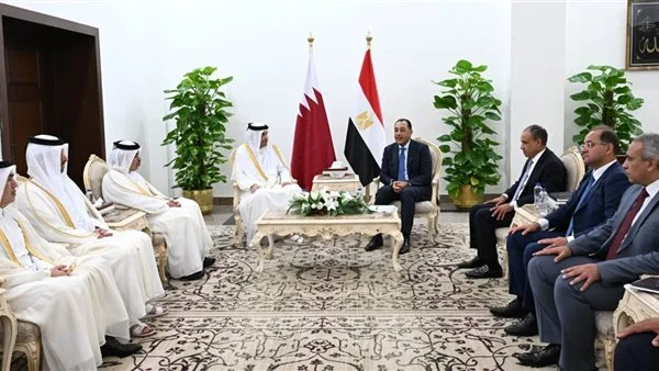 رئيس الوزراء يستقبل نظيره القطري لبحث سبل تعزيز التعاون المشترك في المجالات المختلفة 1 IMG 3572