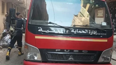 حريق داخل شقة سكنية بجوار مستشفى أم المصريين 3 IMG 3803